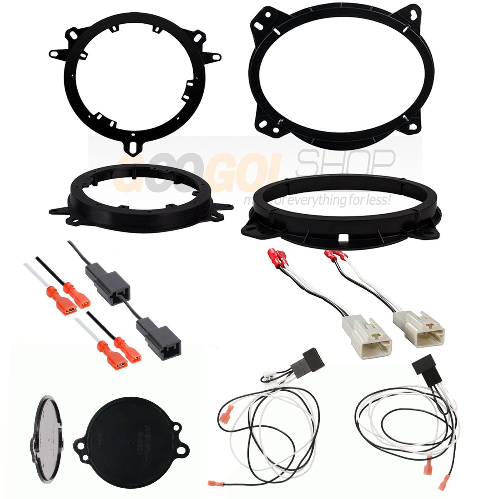 Dash, Front & Rear Door Speaker Bracket w/ Harness for 2020-2024 Toyota Tacoma