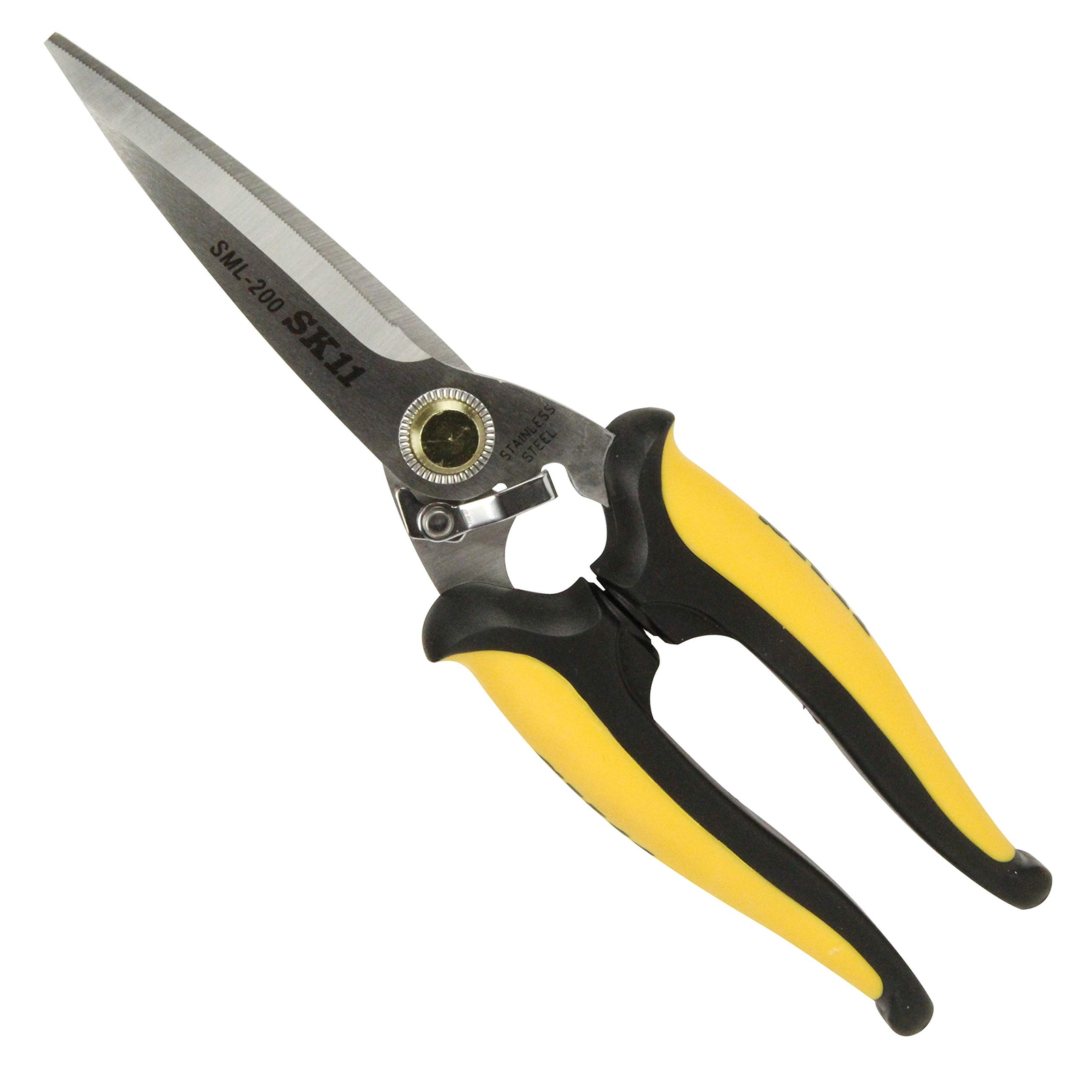 SK11 All-purpose scissors long SML-200 For work Big work Outdoor use Yellow NEW