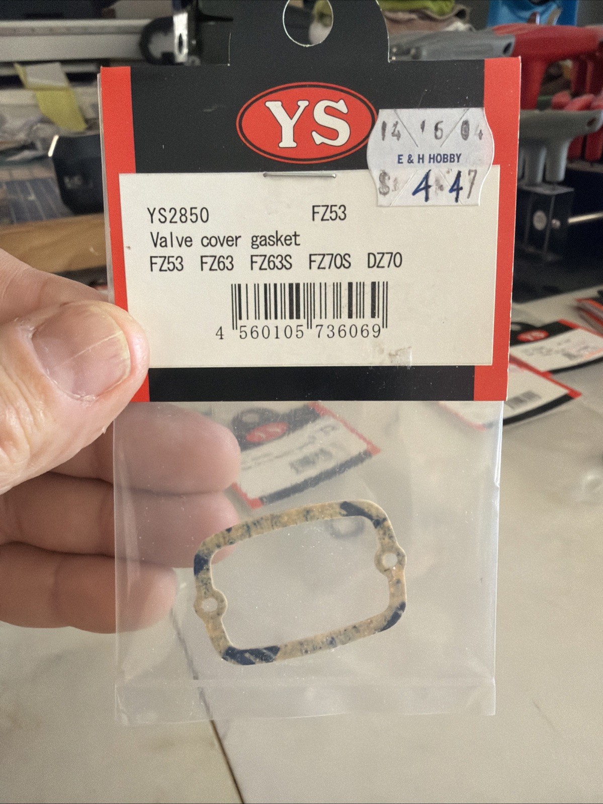 YS valve cover gasket FZ63S, Z7 0S, DZ70 Part Number YS2850