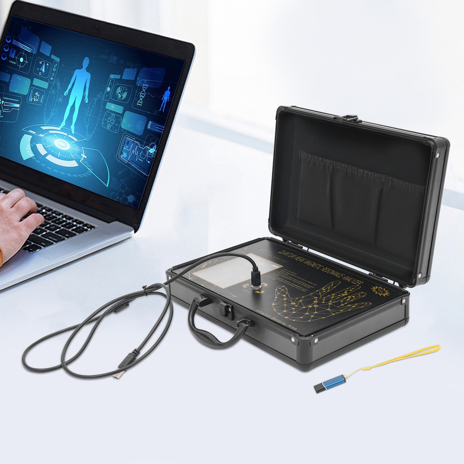 High Quality 6TH Gen Quantum Magnetic Resonance Body Analyzer English & Spanish