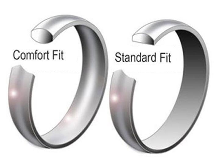 Men Stainless Steel Ring with Chain Link Inlay 8MM