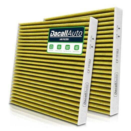 2Pcs  CF11182 Activated Carbon Cabin Air Filter, for Honda