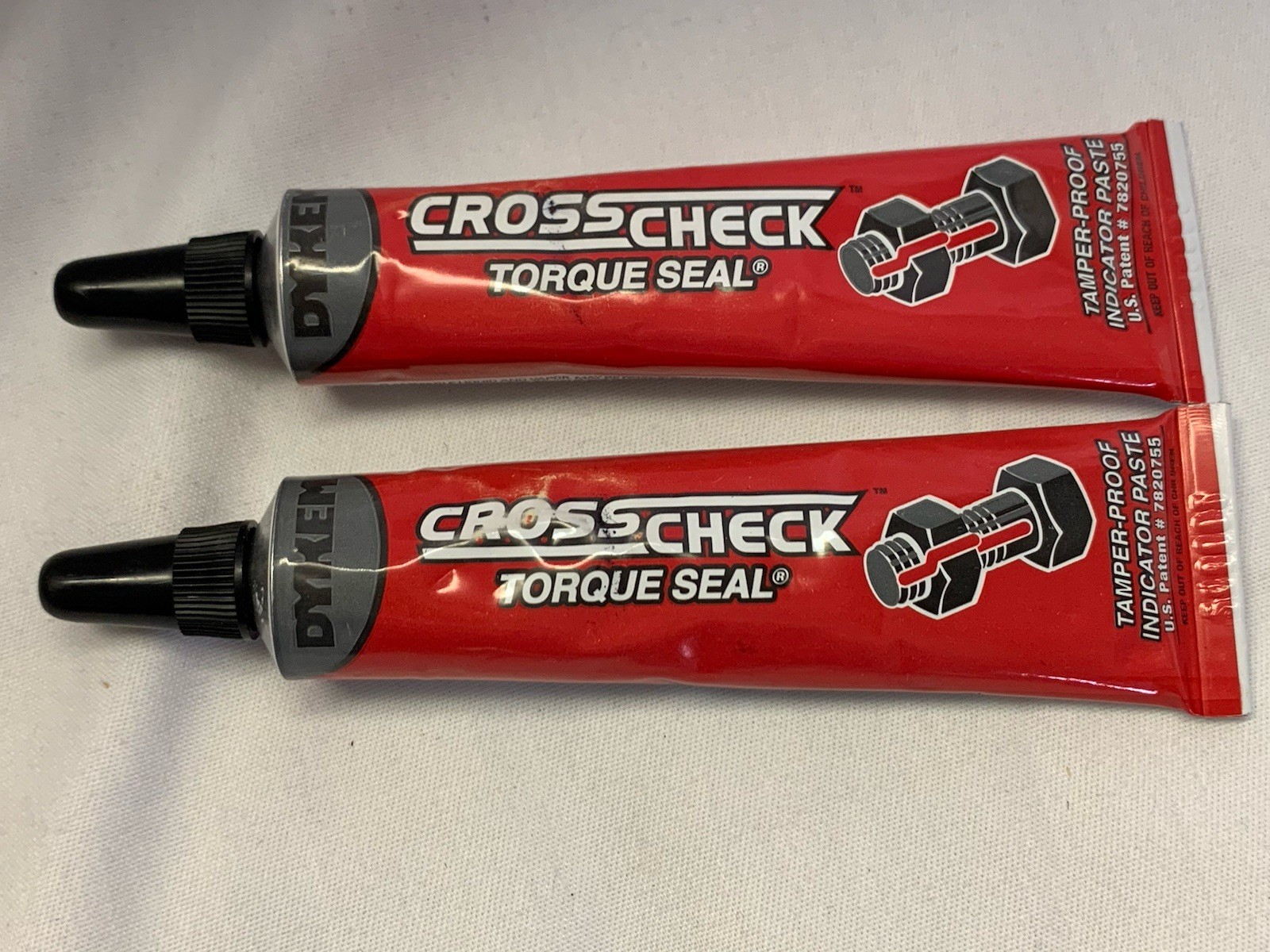 2 ITW Dykem "Cross Check" Torque Seal Red Tamper-Proof Indicator Paste - 83316