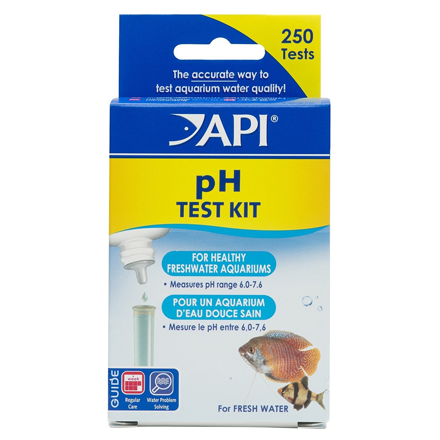 API pH Test Kit 250 count  Freshwater Aquariums  Promotes Health - 2 Pack
