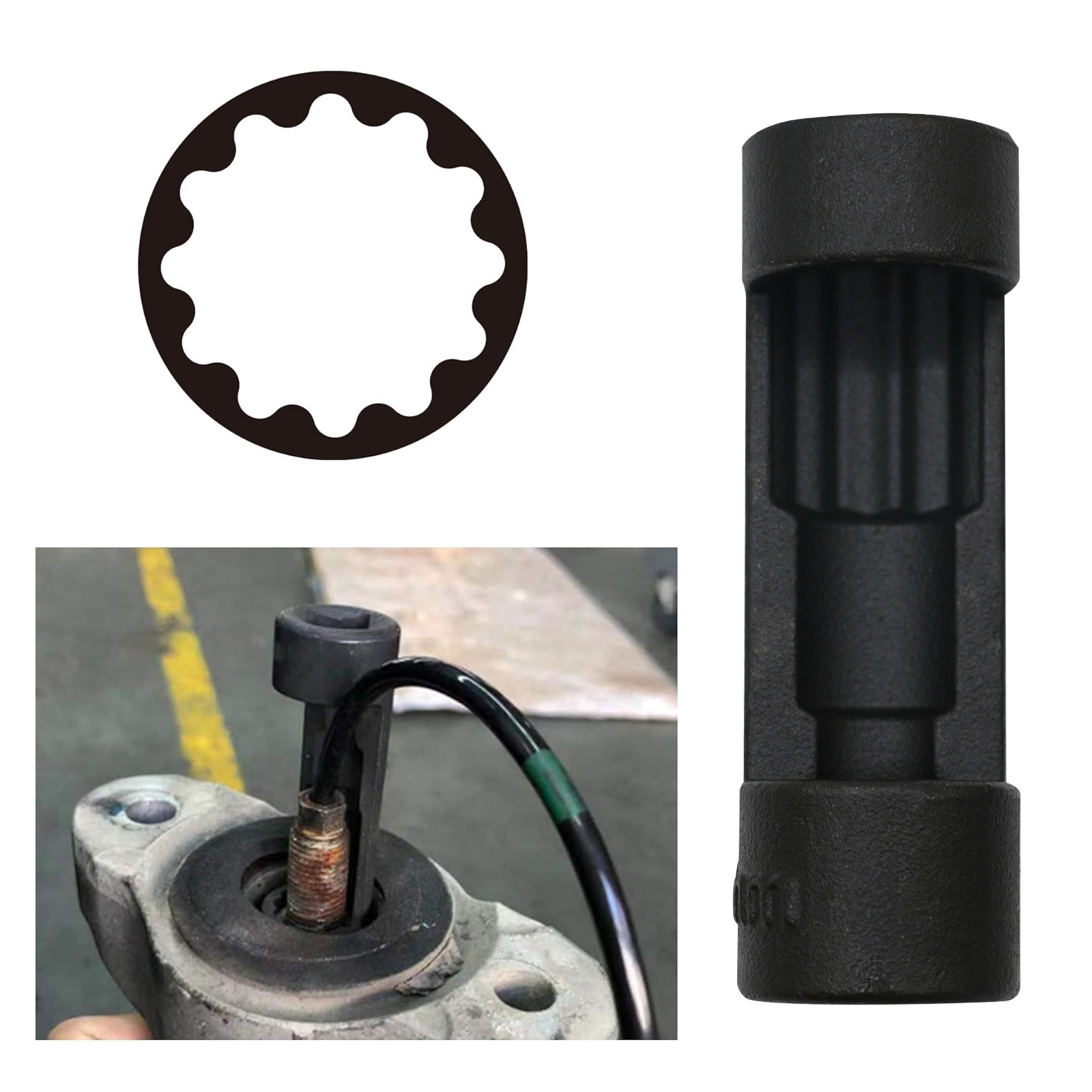 5PCS Suspension Strut Socket Tool Strut Nut Socket Easy Drive Remove Strut Nuts