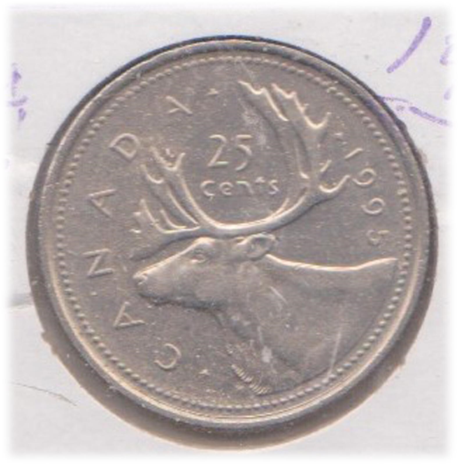(H205-105) 1995 Canada 25c coin (DE)