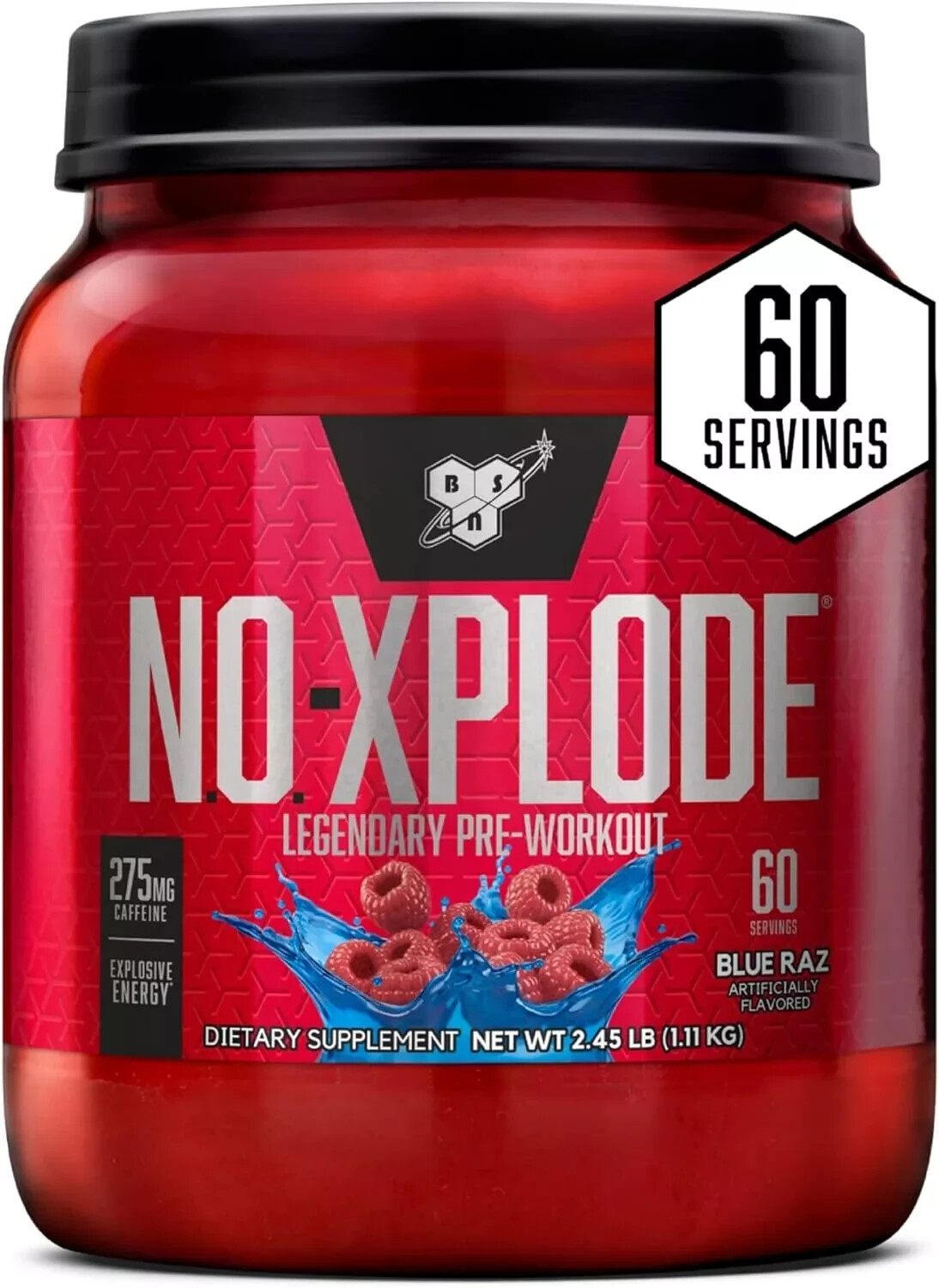 BSN NO Xplode Pre-Workout Pump Nitric Oxide Booster 60 Servings 5 Flavors New