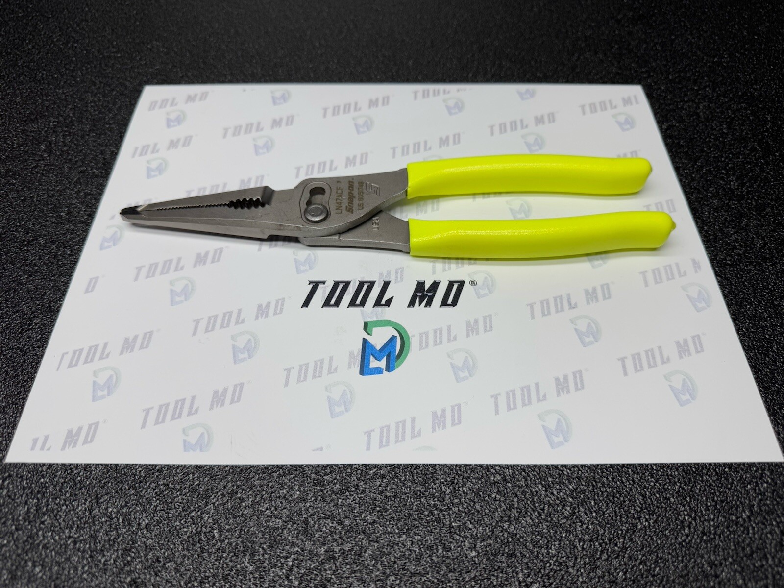 Snap-on Tools USA NEW HI-VIZ 9" Soft Grip Long Nose Slip Joint Pliers LN47ACFHV