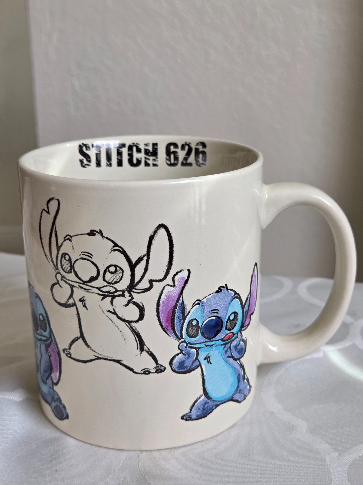 Disney LILO & STITCH 626 Jumbo Oversize Ceramic Coffee Tea Cup Mug 20 Oz - EUC