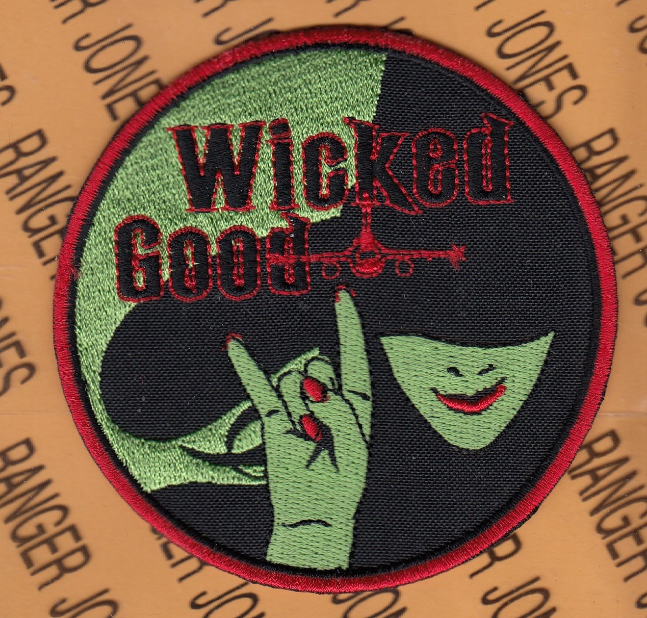 USAF Air Force 13th Fighter Squadron FS WICKED GOOD ~3.75" patch c/e