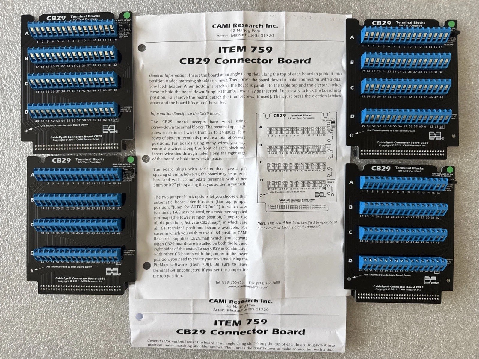 CAMI Research CableEye M3U PC CABLE TEST SYSTEM W/ Cables, Boards, accessories.