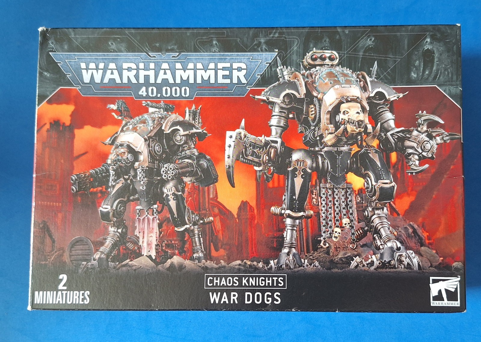 BOX & INSTRUCTIONS - Warhammer 40K Chaos Knights War Dogs Games Workshop 2011