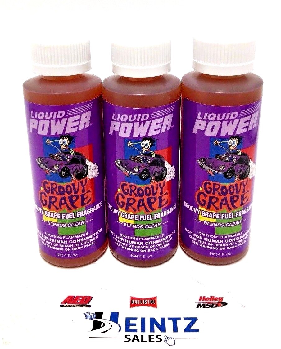 Power Plus Lubricants 3 PACK Groovy Grape Fuel Fragrance For Car Motorcycle ATV