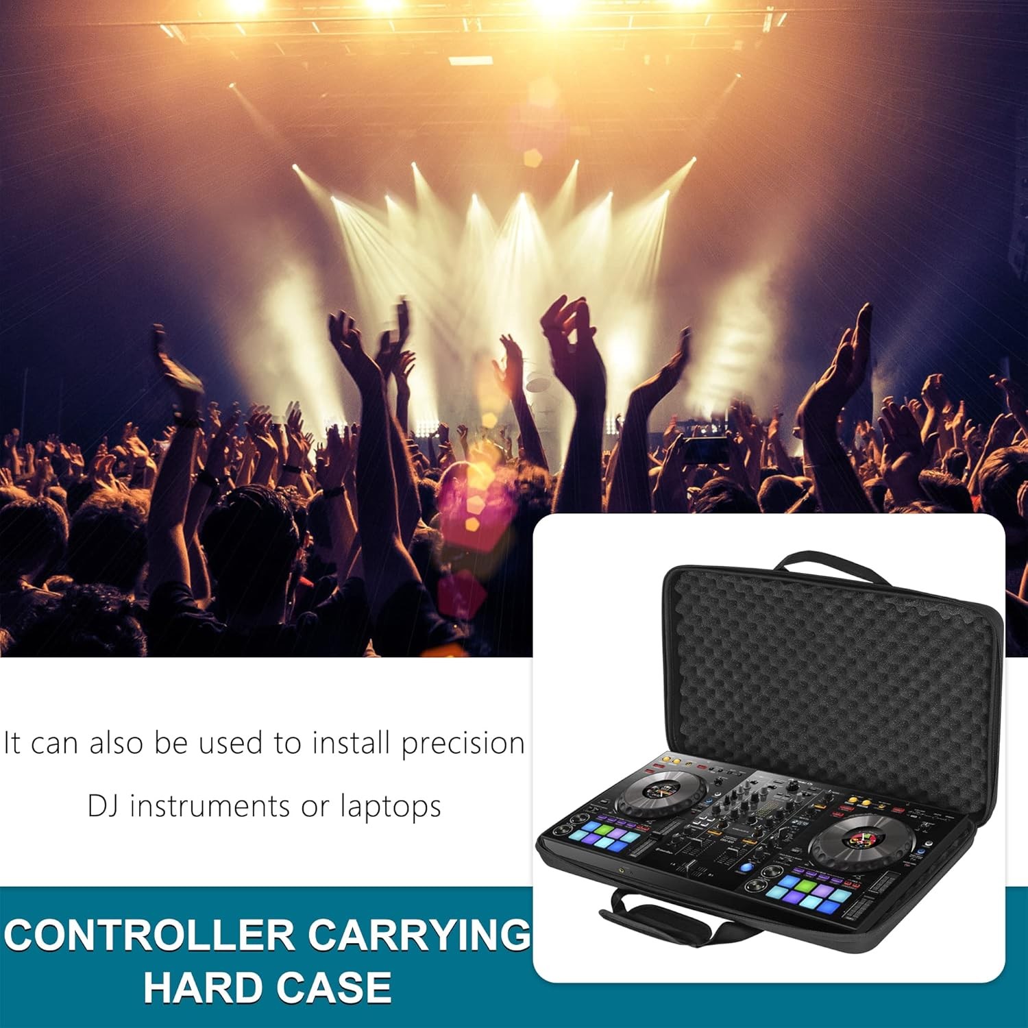 Pioneer DDJ 1000/1000SRT Lightweight Hard Case - Durable DJ Controller Storage