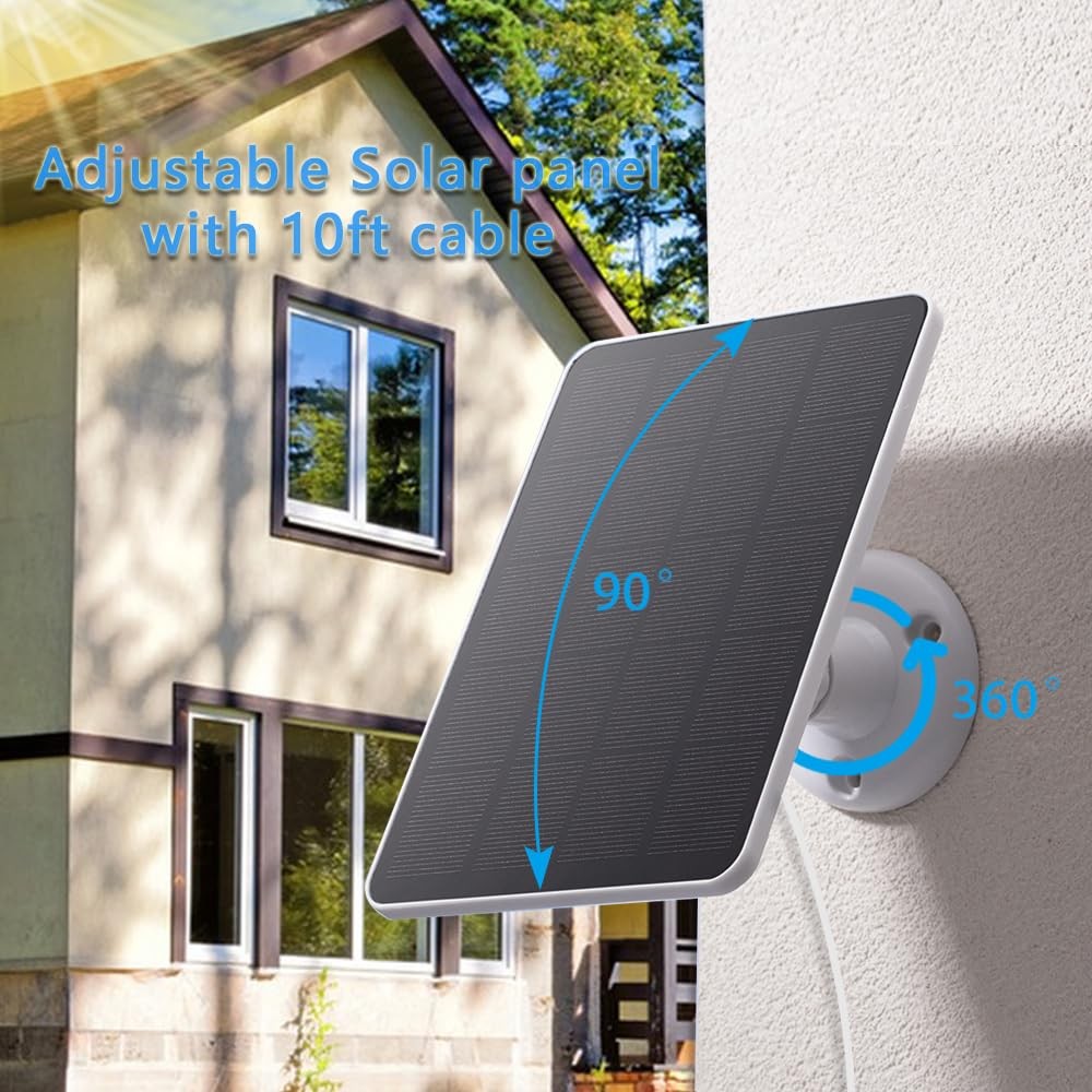 Bird Feeder Camera Solar Panel Replacement Compatible with HARYMOR, NETVUE,...