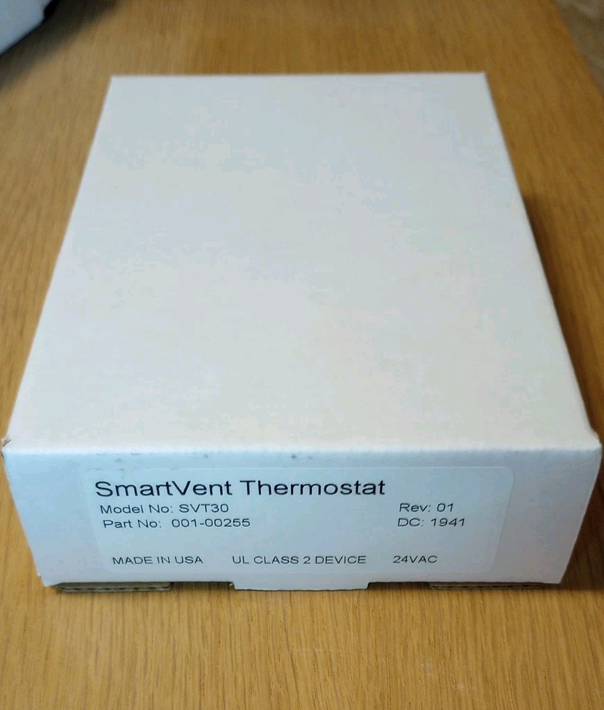 Smart Vent Thermostat Model# SVT30, For SV30 Smart Vent System ZTECH NEW!