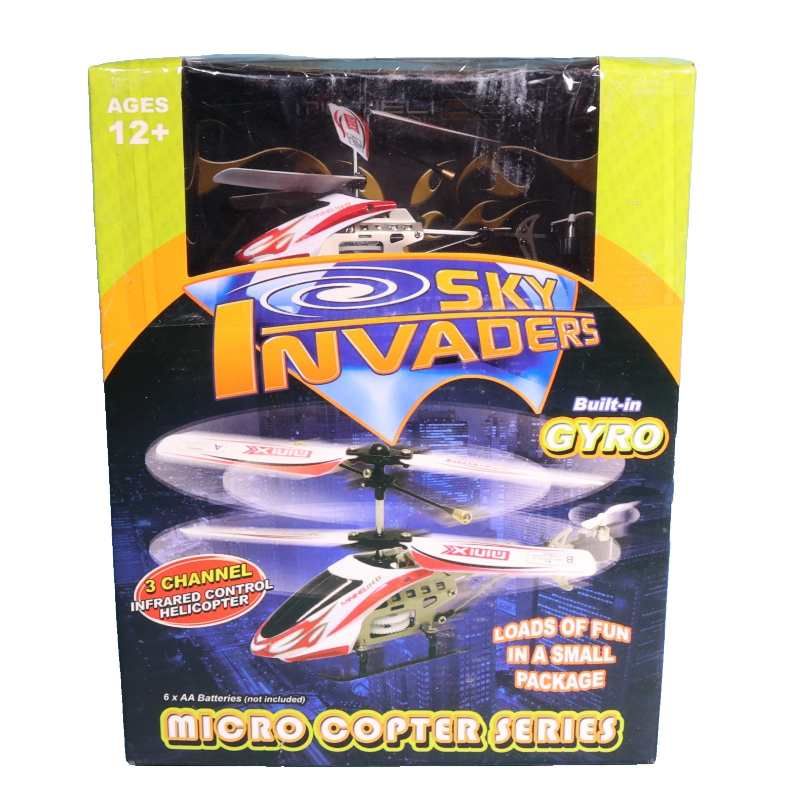 Sky Invaders 3 Channel IR Micro Copter with Built-In Gyro