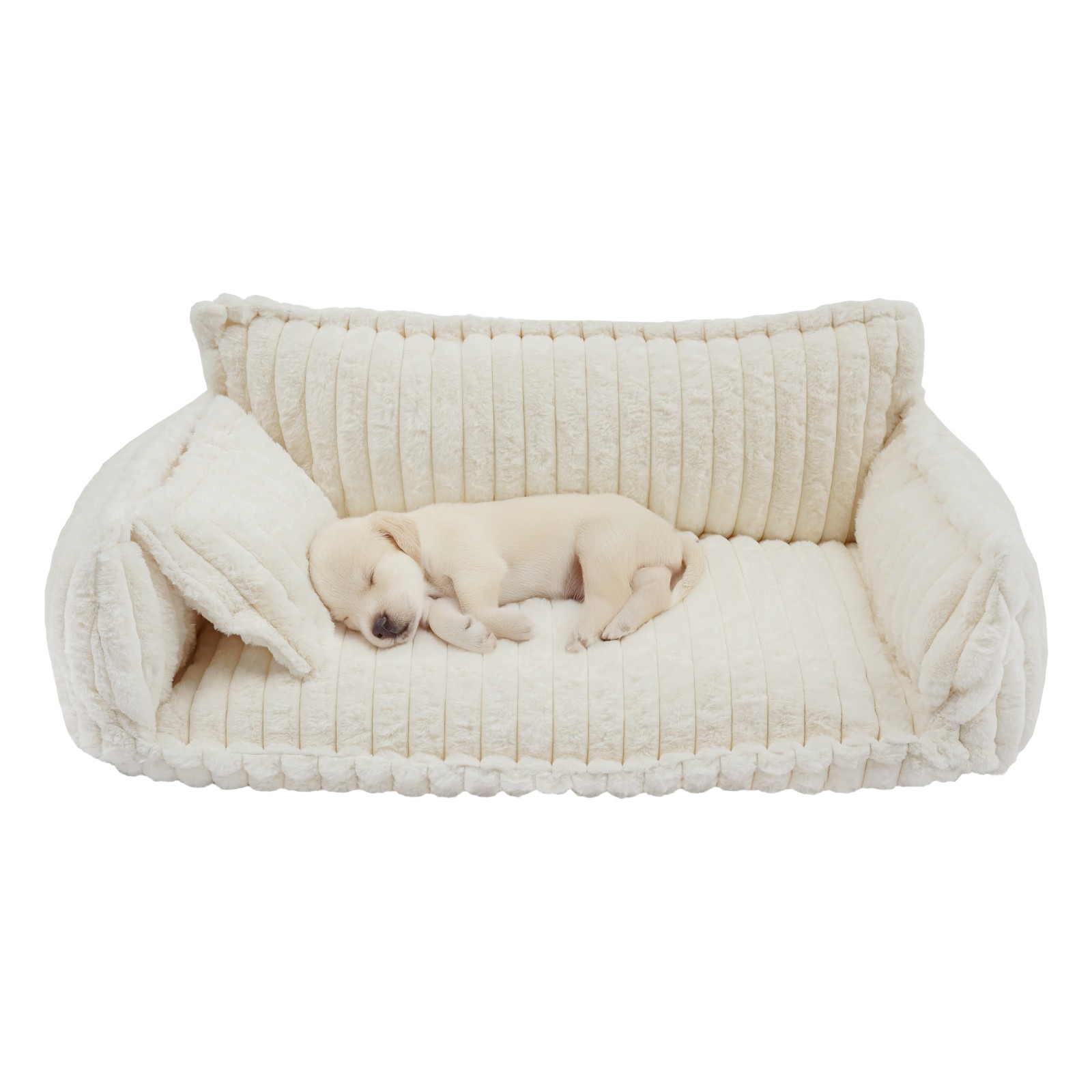 Pet Couch with Removable Washable Cover, Pet Couch Bed for Dog and Cat, Calming