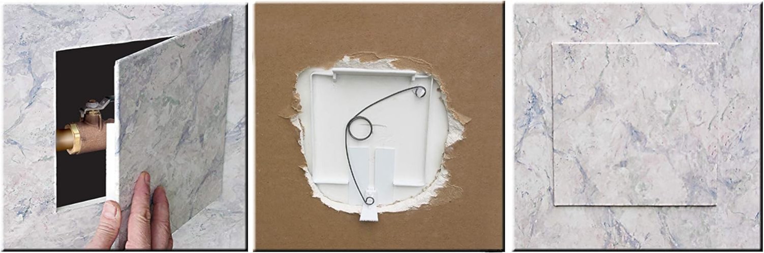 8x8 Inch Polystyrene Spring Fit Access Panel - Effortless Installation & Access
