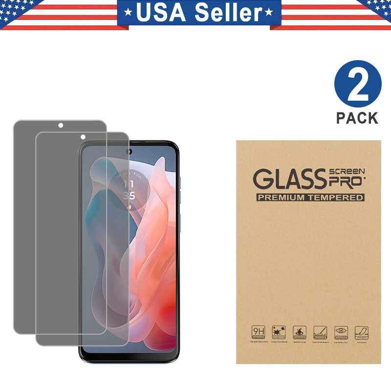 2PK Privacy Tempered Glass Moto G 5G/Play/Power 5G/Stylus 5G Edge 2024 2025 2026