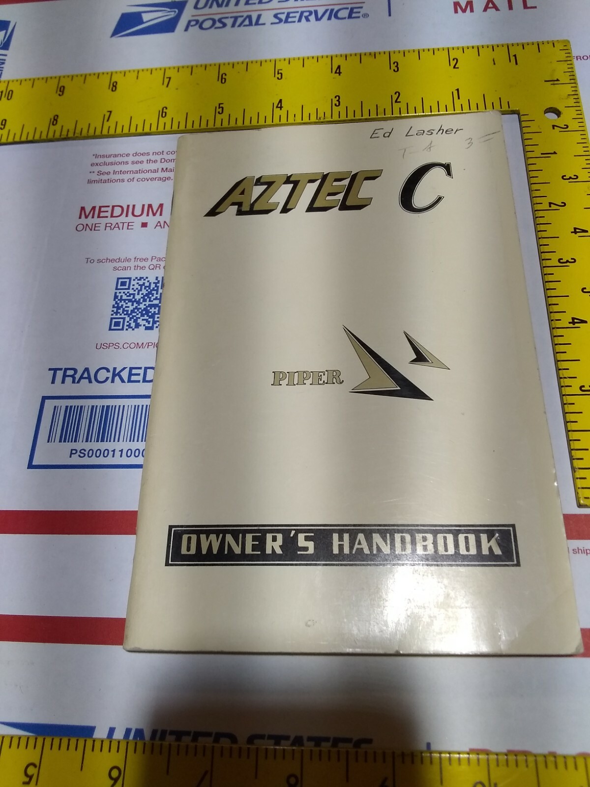 Piper Aztec "C" PA-23-250 Owner's Handbook Manual