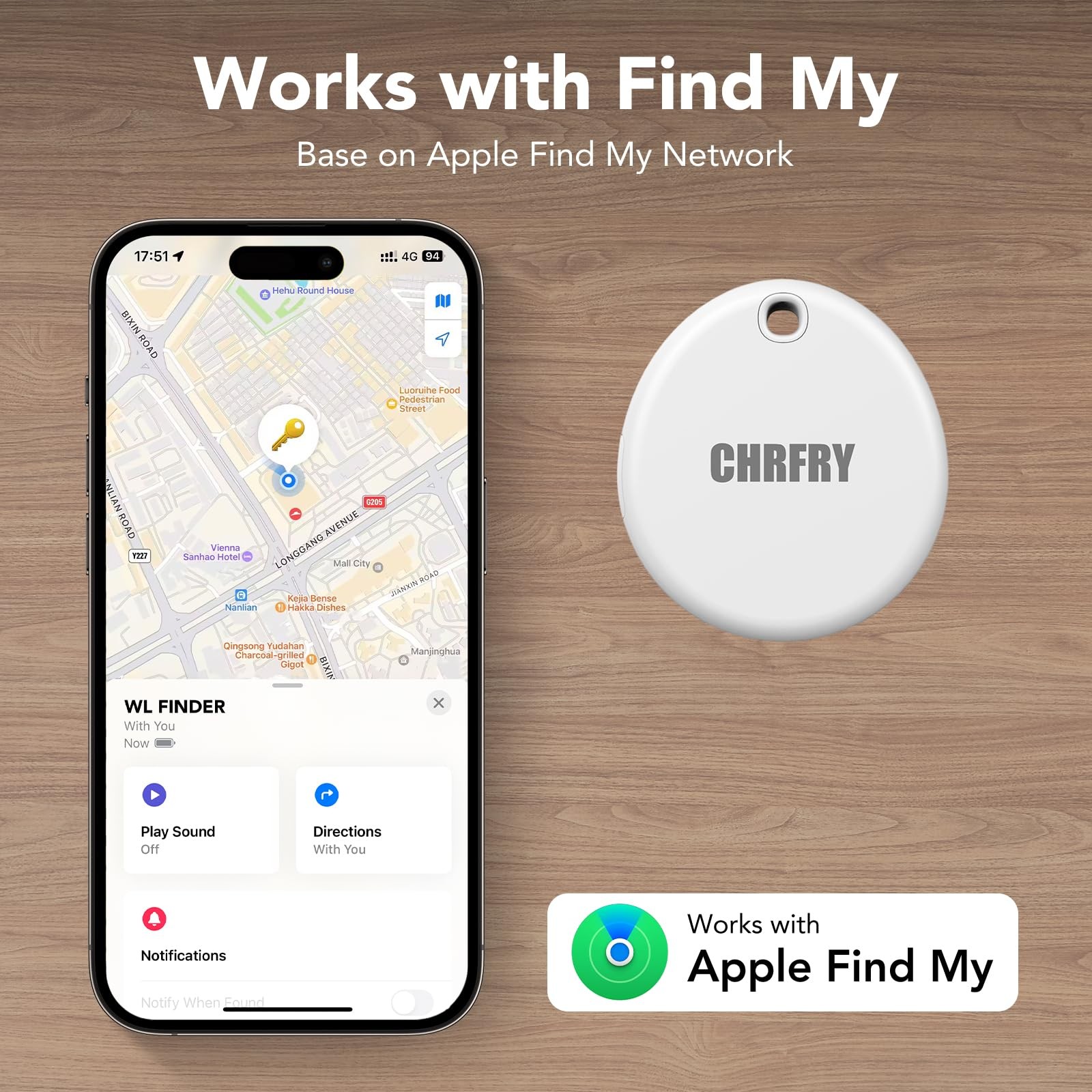Tracker -2 Pack, Smart Bluetooth Item Finder 2 PACK, Black and White