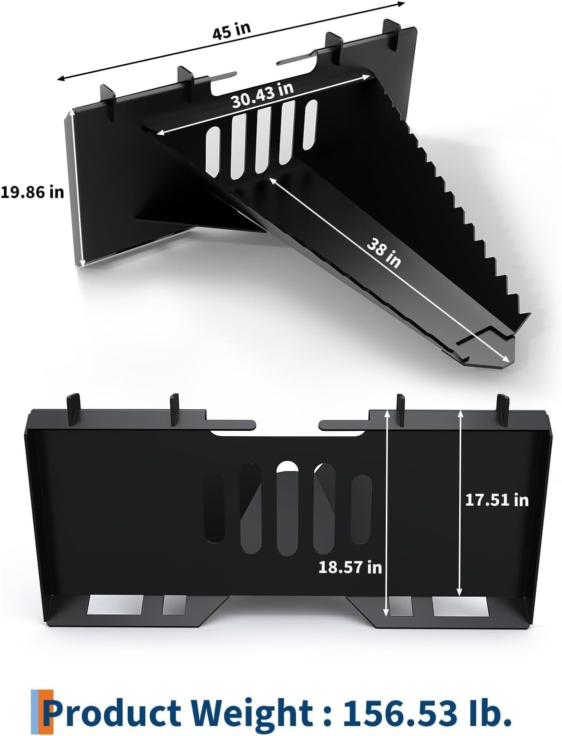 Tree Stump Digger Economy Series Quick Tach Serrated Edge for Skid Steer