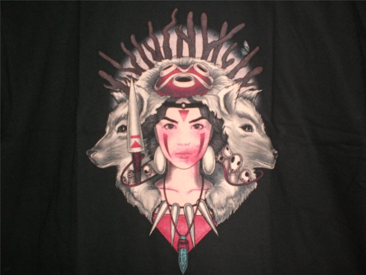 TeeFury Ghibli XLARGE Shirt "Spirit Princess" Princess Mononoke MeganLara