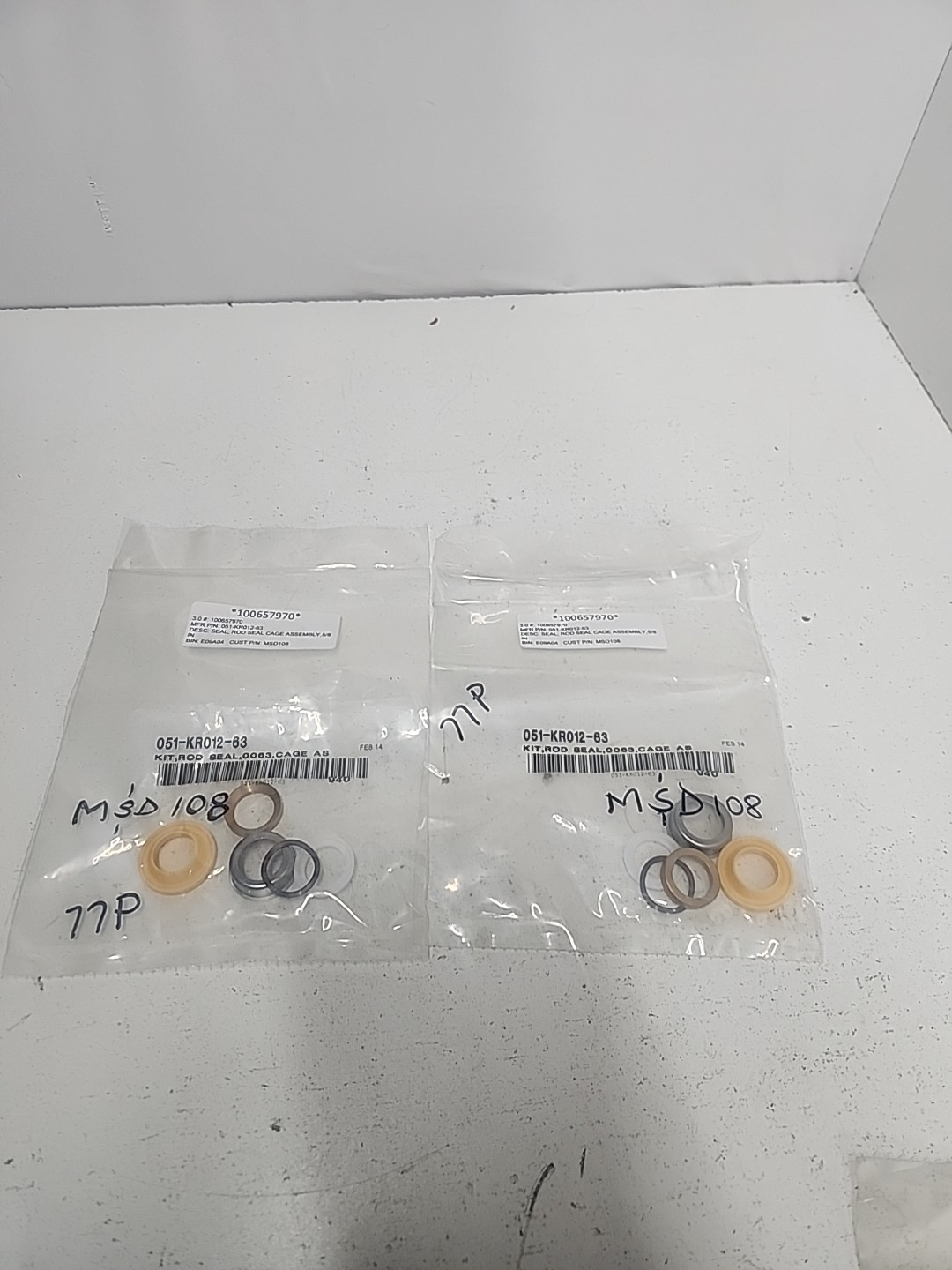 Miller Fluid Power 051-KR012-63  (2 Pcs) 5/8in Hydraulic Cage Assembly ** NOS **
