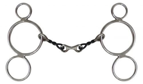 Showman Stainless Steel Wonder Bit w/ Sweet Iron Twisted Mouth & Dogbone