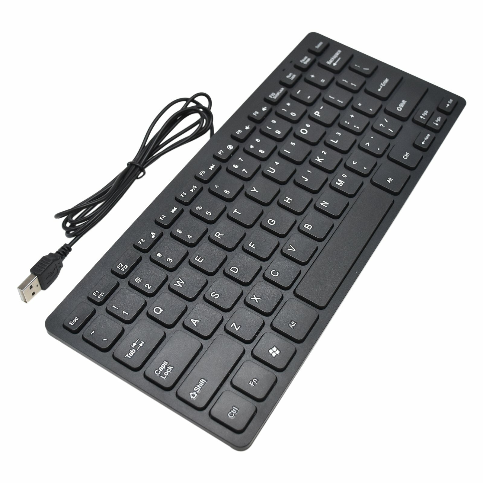 Ultra-Thin Wired USB 2.0 Keyboard Universal Portable 78 Keys Mini Keyboard