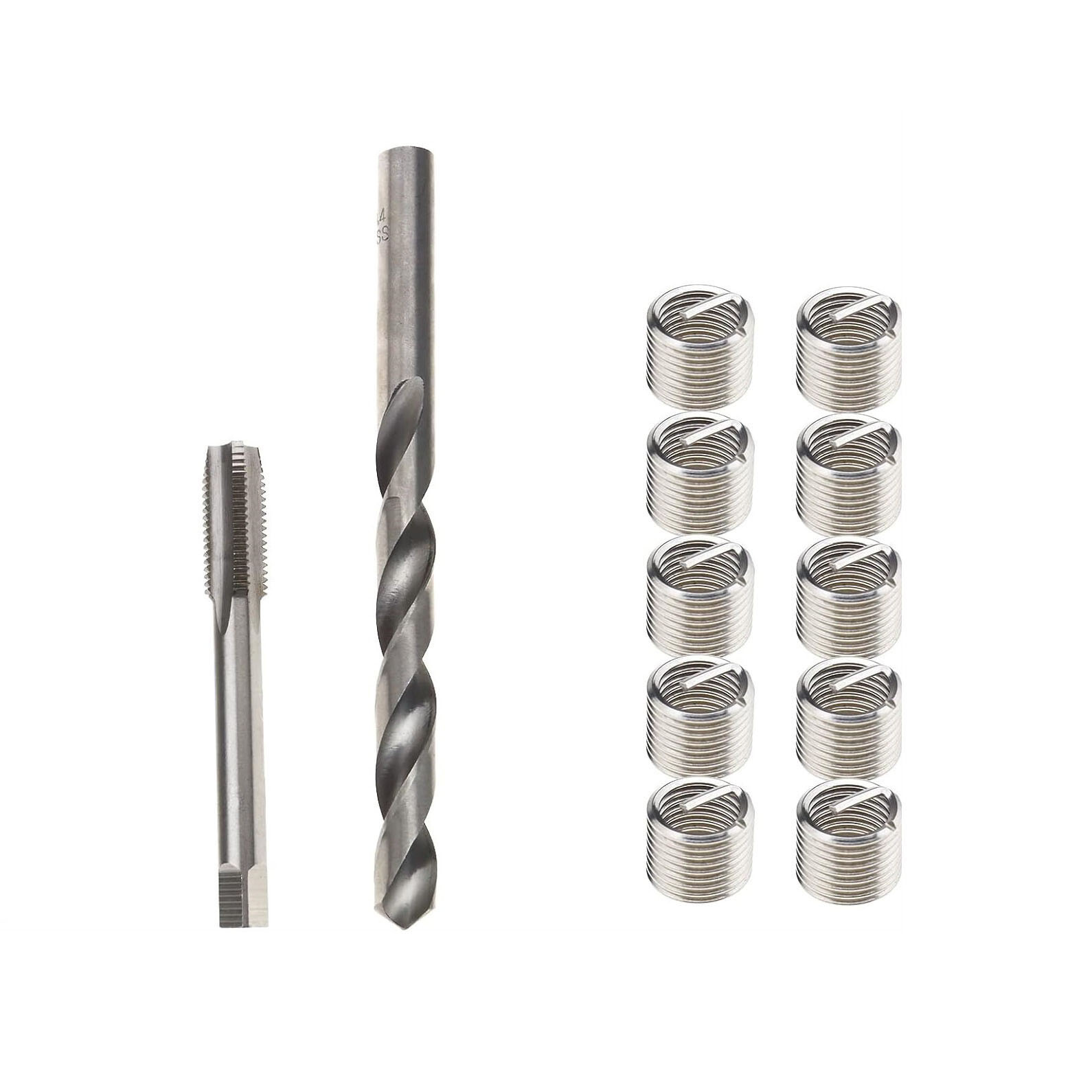 M3 x 0.5 Thread Repair Kit Stainless Steel Helical Insert Helicoil + Drill + Tap