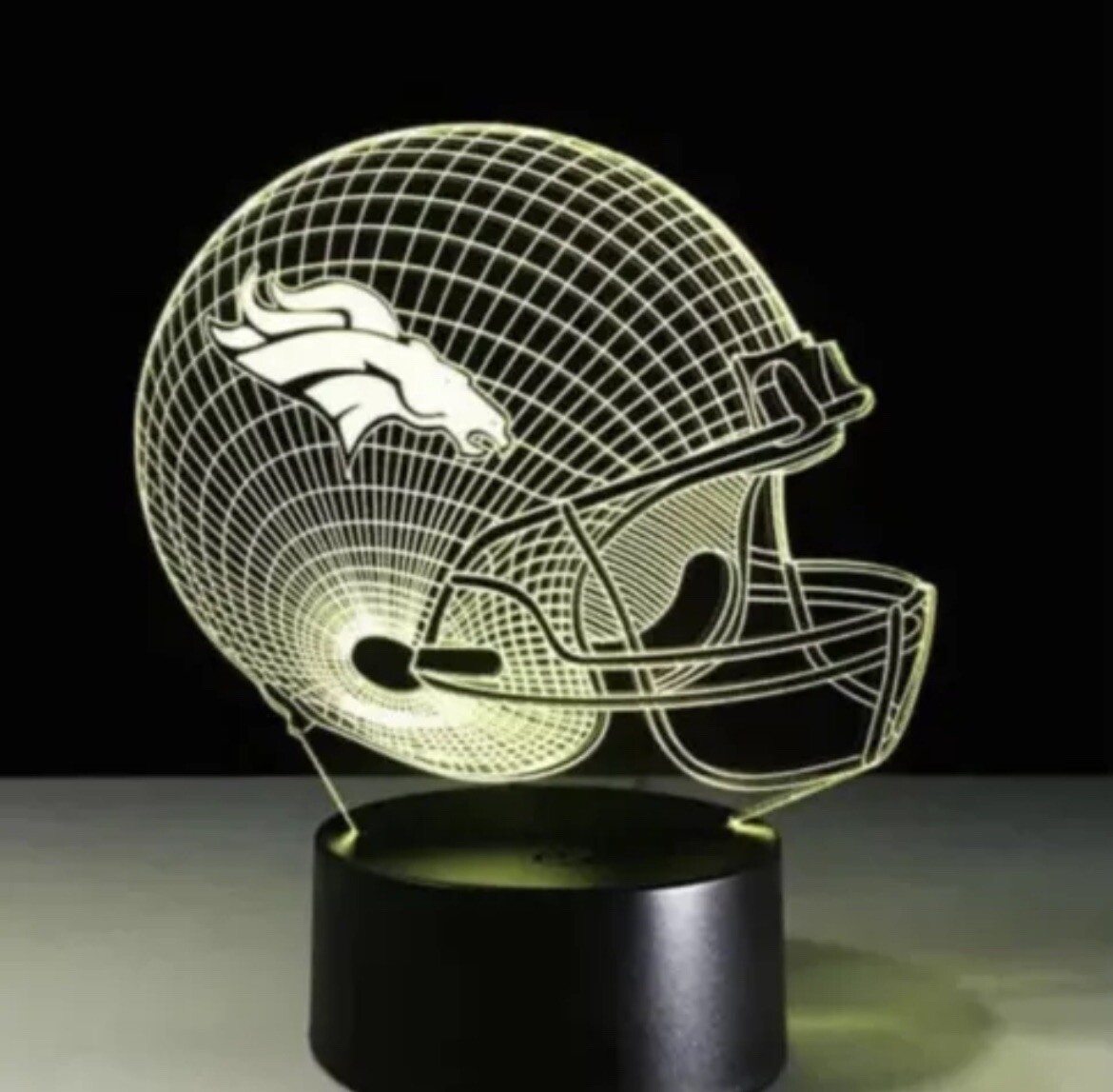 Denver Broncos 3D LED Lamp Home Decor Gift NFL FOOTBALL TEAM US STOCK SHIP 1 DAY