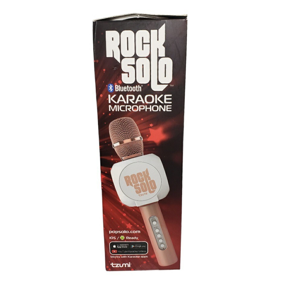 Rock Solo Bluetooth Karaoke Microphone Tzumi iOS Ready Tested Works