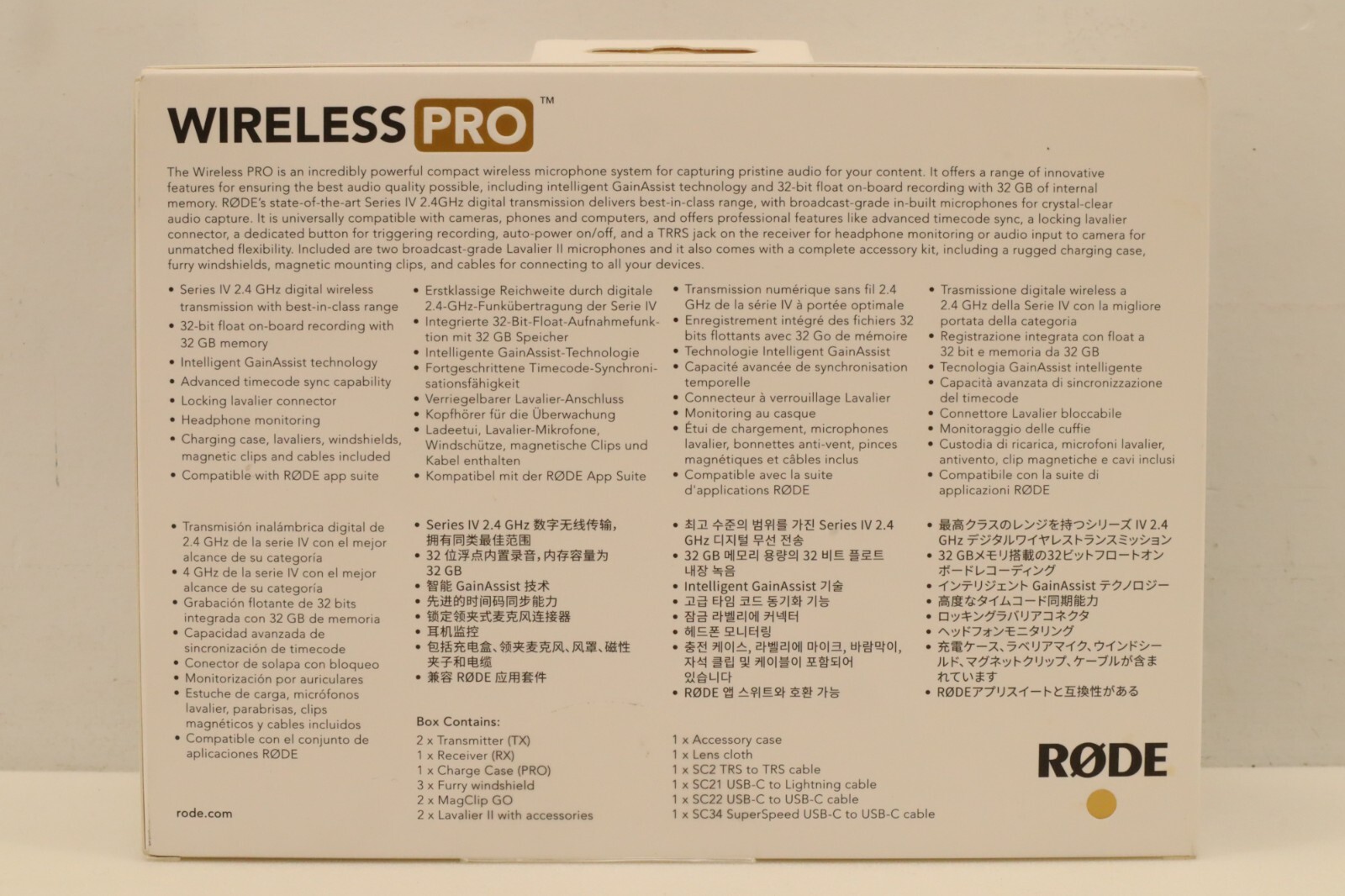 Rode Wireless Pro Dual-Channel Pro Compact Wireless Microphone System