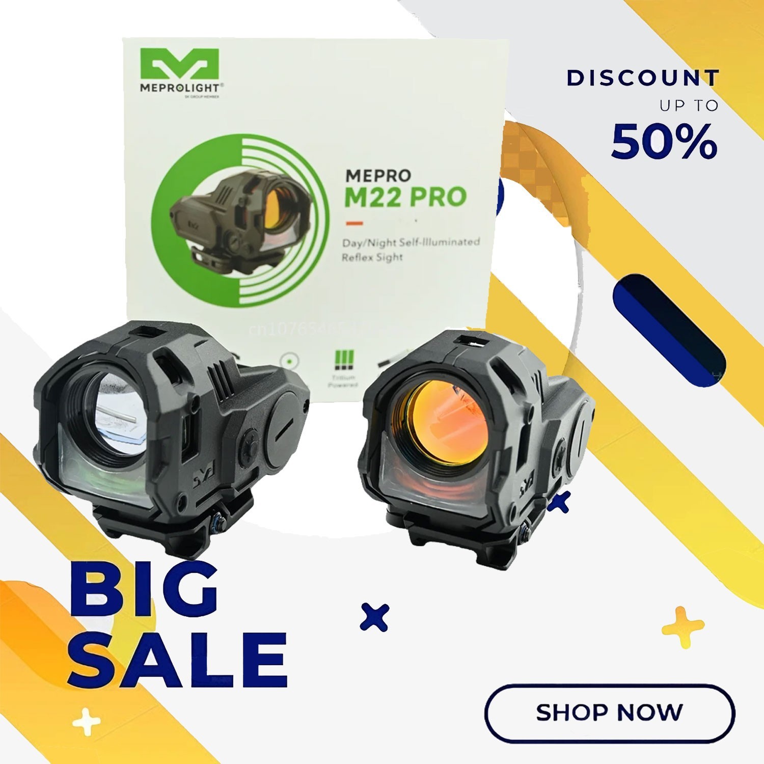 Mepro Clone : M22 PRO Reflex Red Dot Sight, 1x28mm, Triangle 10 MOA USA STOCK