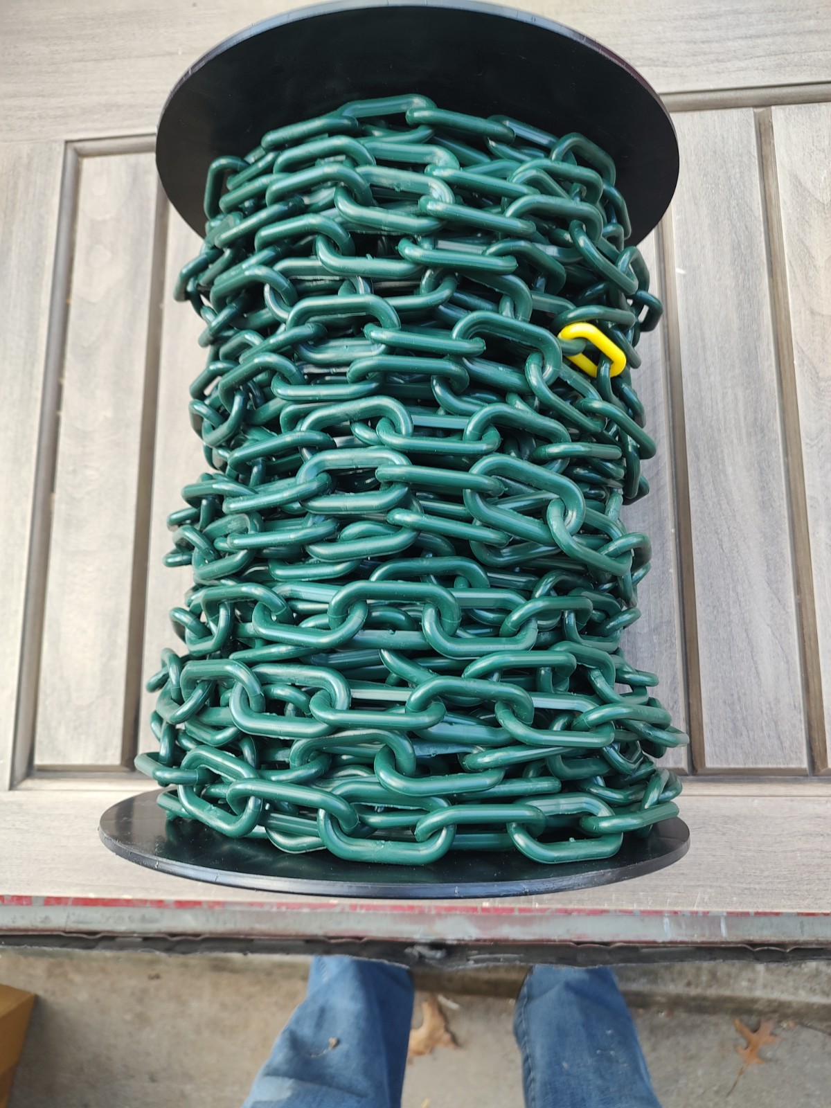 10 Ft. Evergreen Plastic 2 In Outer Diameter Chain Link Safety Barrier Chain