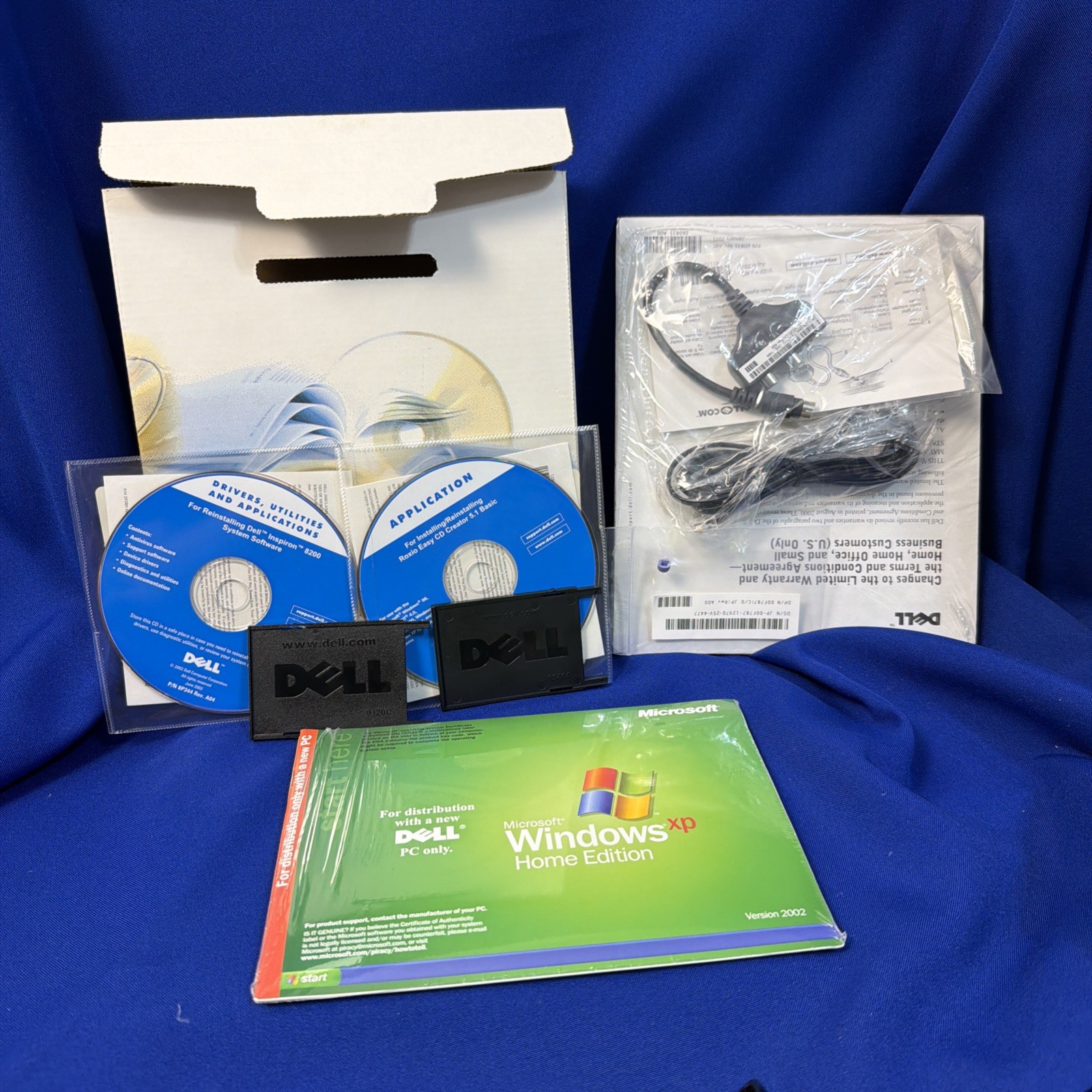 Dell Inspiron 8200 Recovery CD Software Bundle Windows XP Home OEM Box + Extras