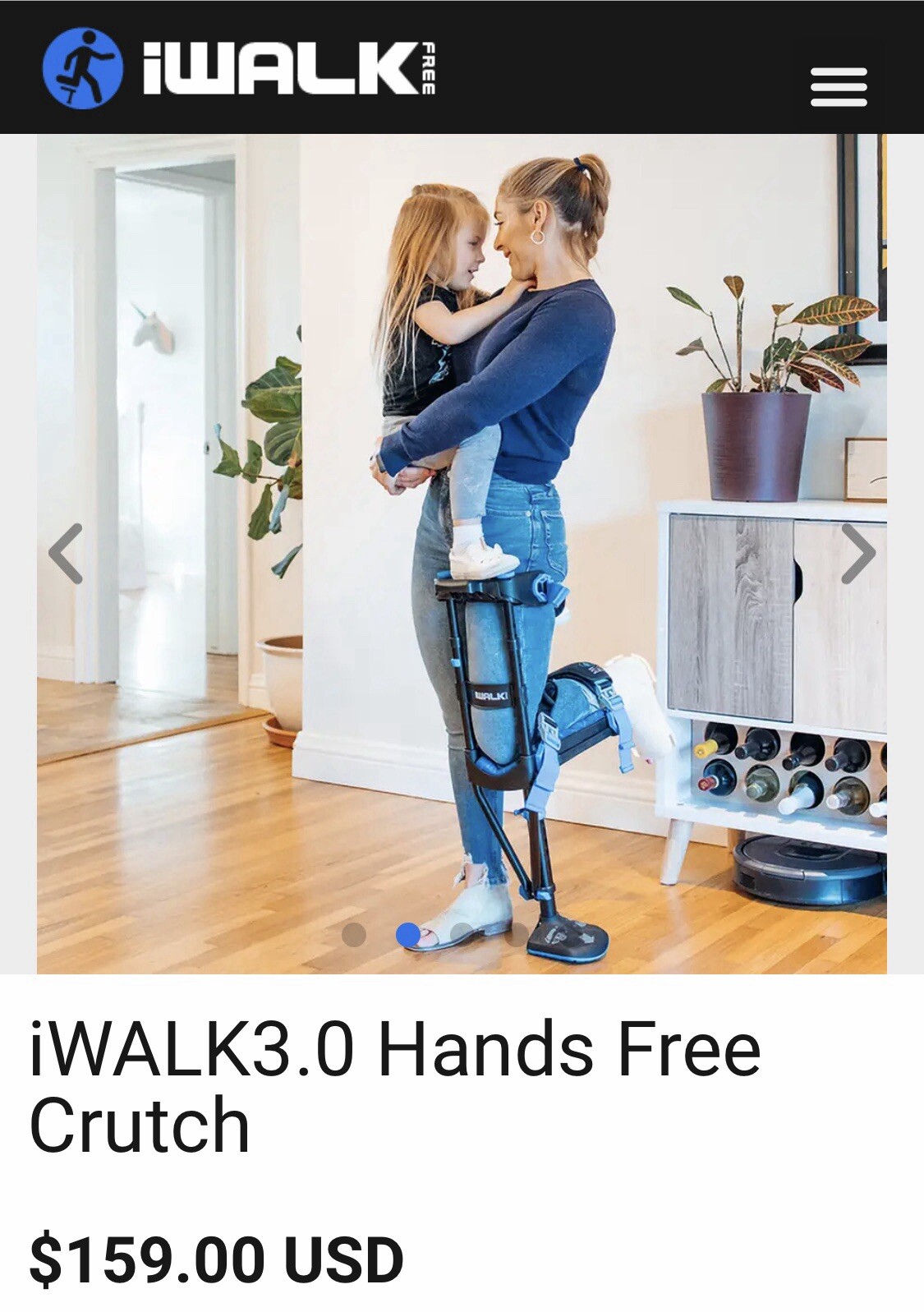 IWalk Hands Free Crutch.