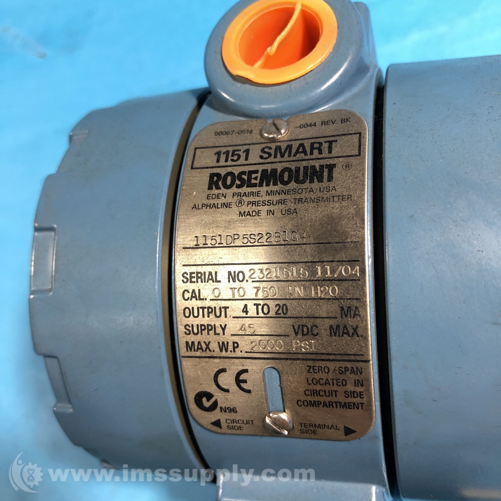 Rosemount 1151DP5S22B1Q4 Differential Pressure Transmitter 8184