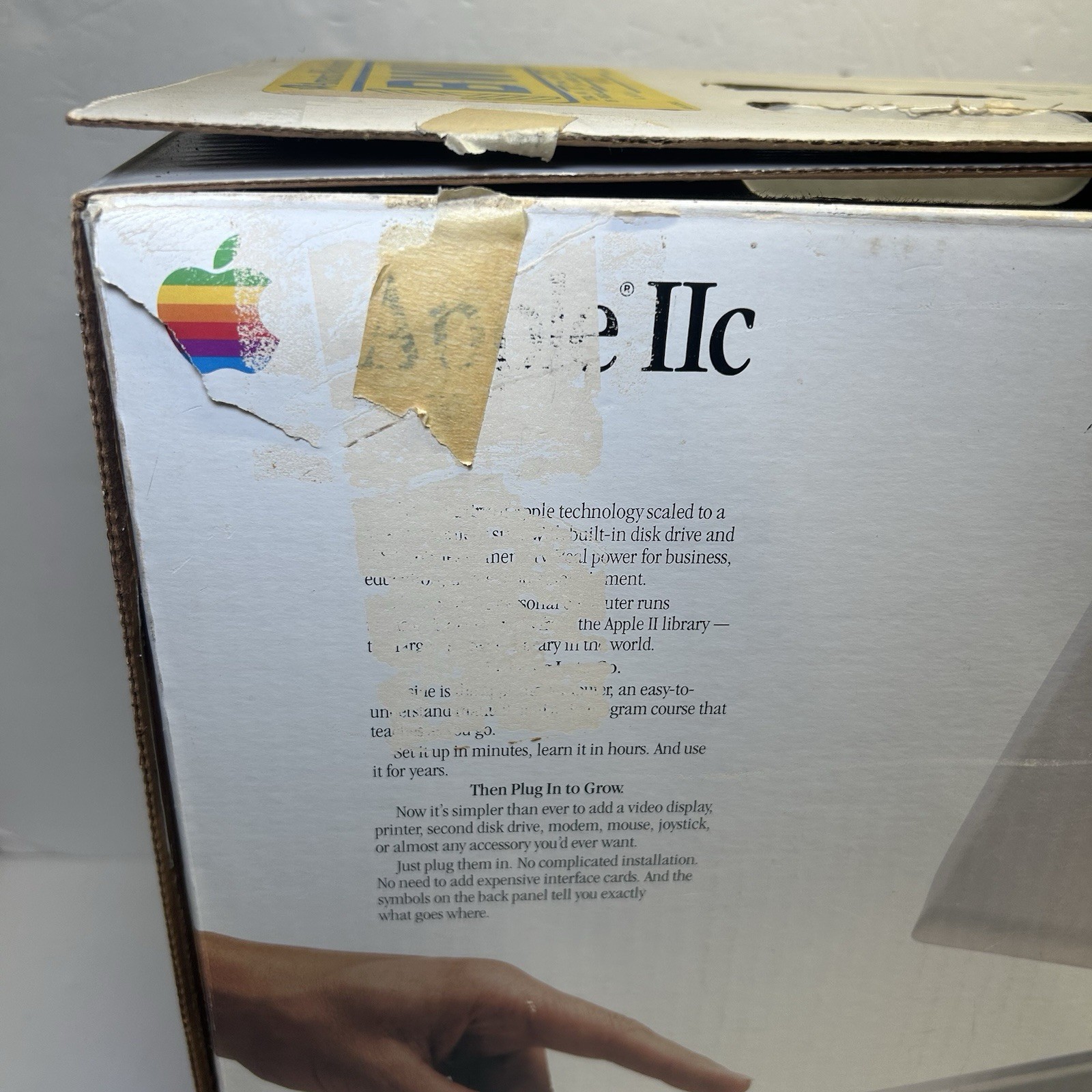 Vintage 1984 Original Apple IIc Model A2S4000 Computer Original BOX ONLY!