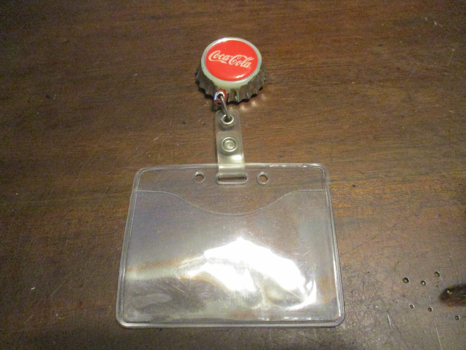 Coca-Cola employee show name badge holder