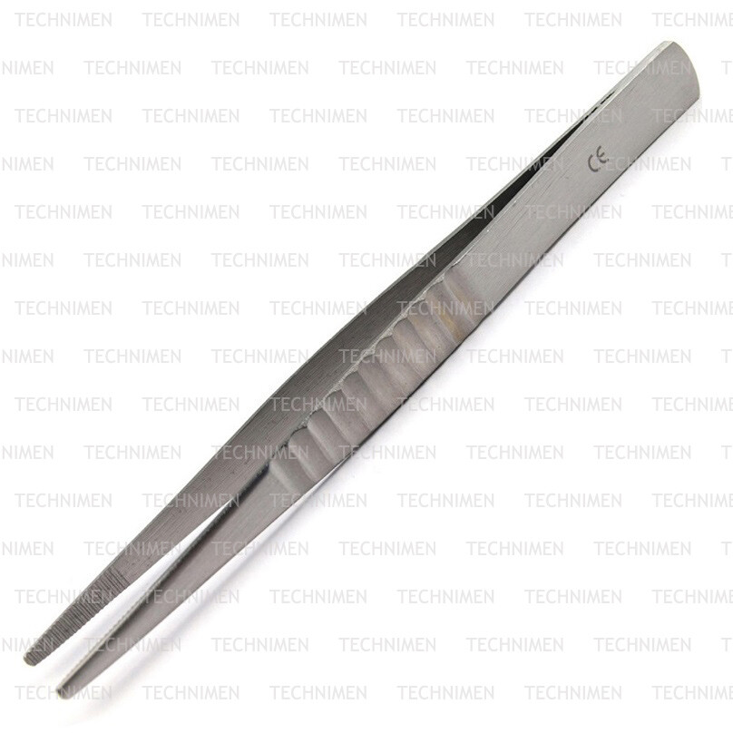 TREVES SERRATED DRESSING DISSECTING SURGERY VETERINARY FORCEPS TWEEZERS 12.5cm