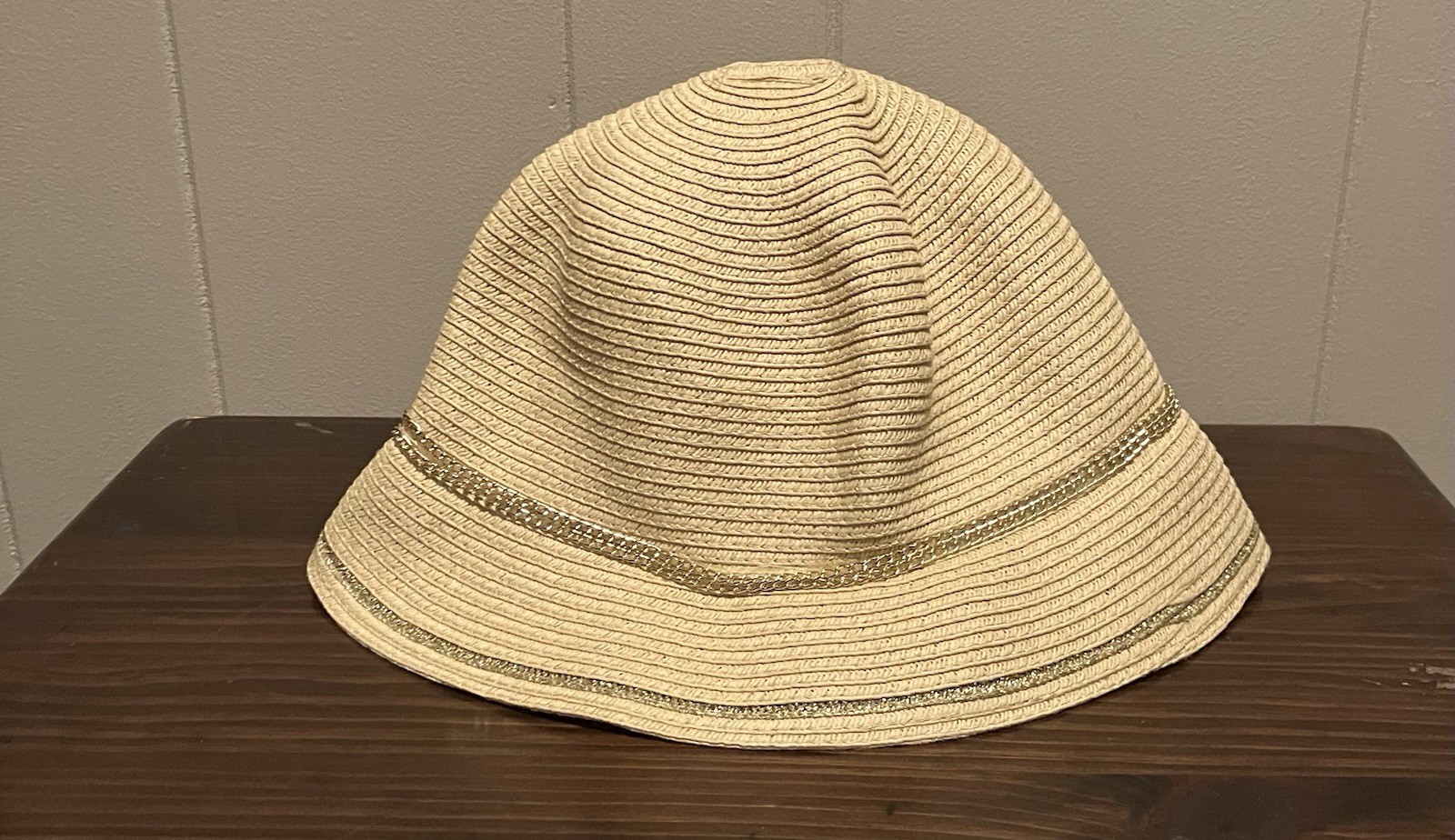 Calvin Klein Beige Woven Hat