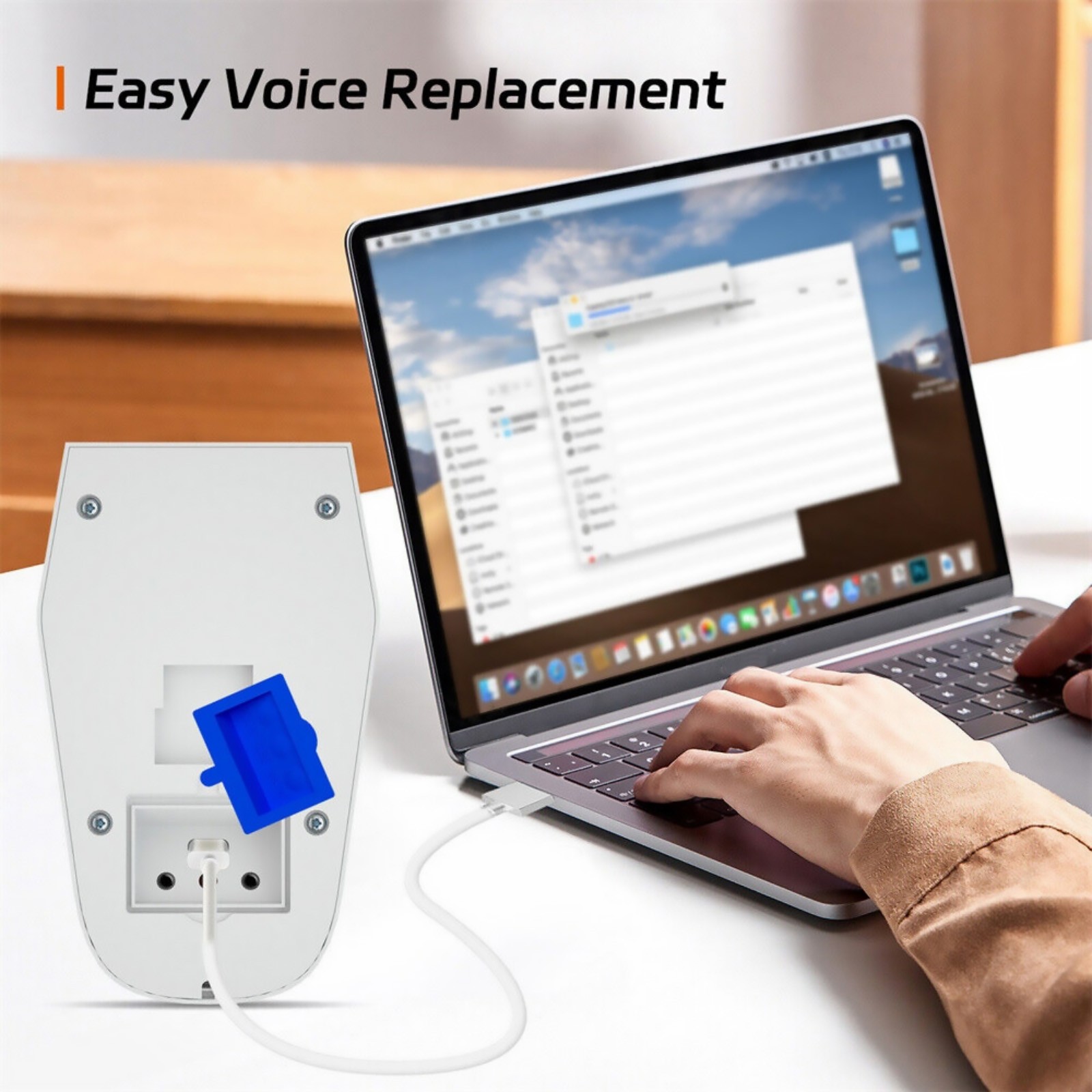 Home Intelligent Infrared Detector Voice Announcer 120dB High Pitched Alarm