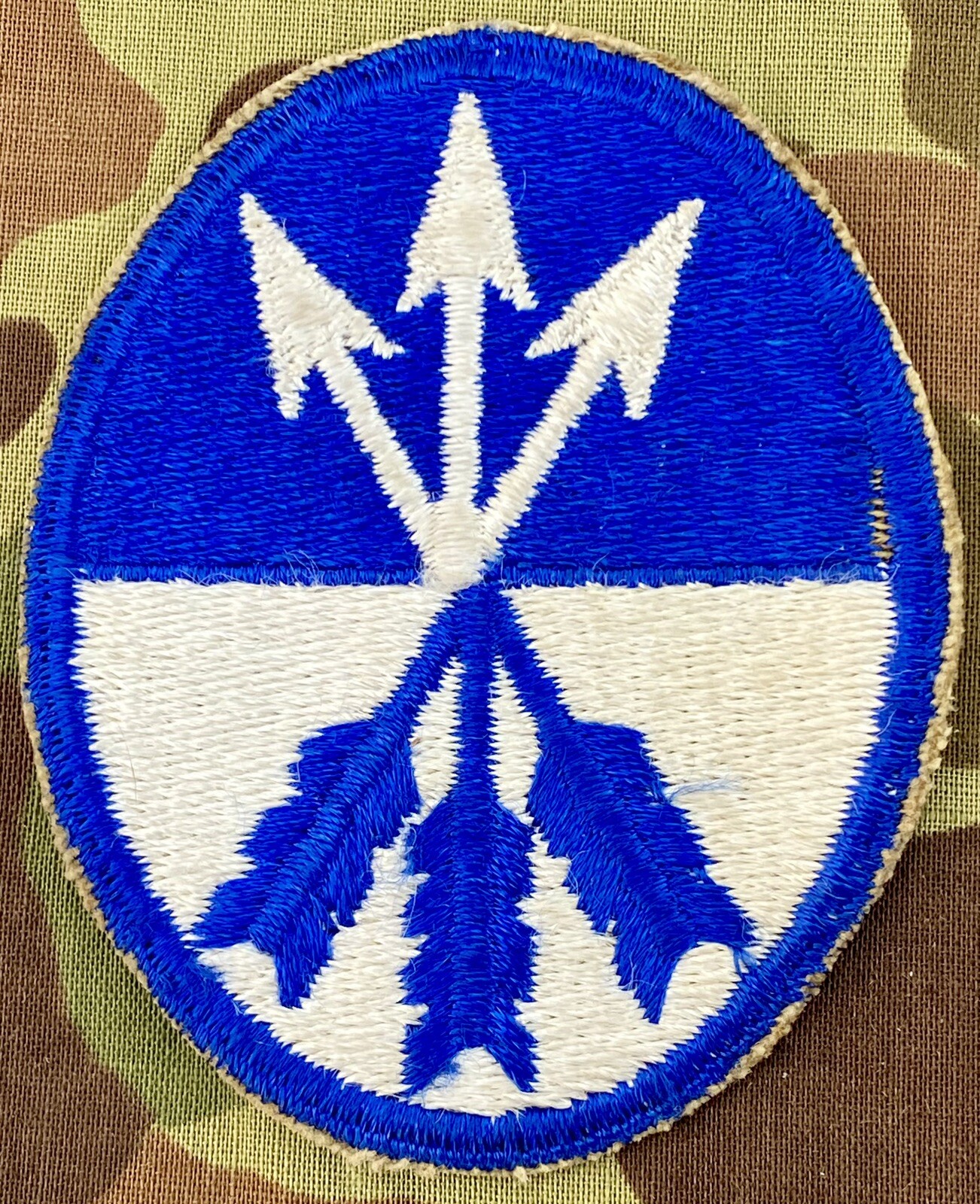 Original WWII US Army XXIII Corps Patch - 23rd Corps SSI cut-edge
