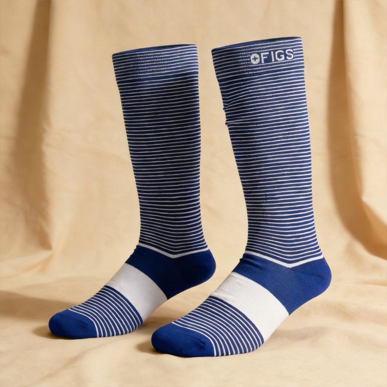 Figs Compression Socks Size L Striped Design Durable Comfort
