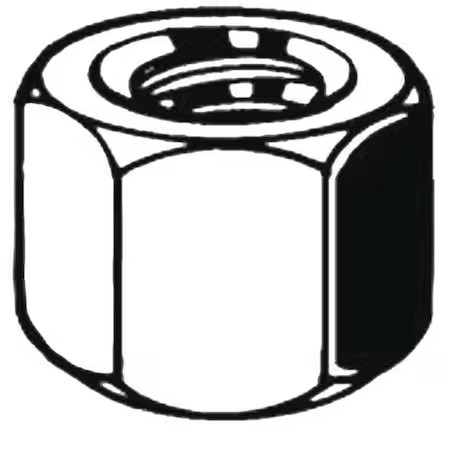 Zoro Select U11095.087.0001 Hex Nut, 7/8"-14, Steel, Grade 8, Black Oxide,,