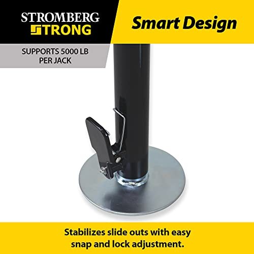 JB-246 Jack-in-A-Box Stabilizer Jacks Pair - Sturdy 5000 lb/ea Jack RV Slide