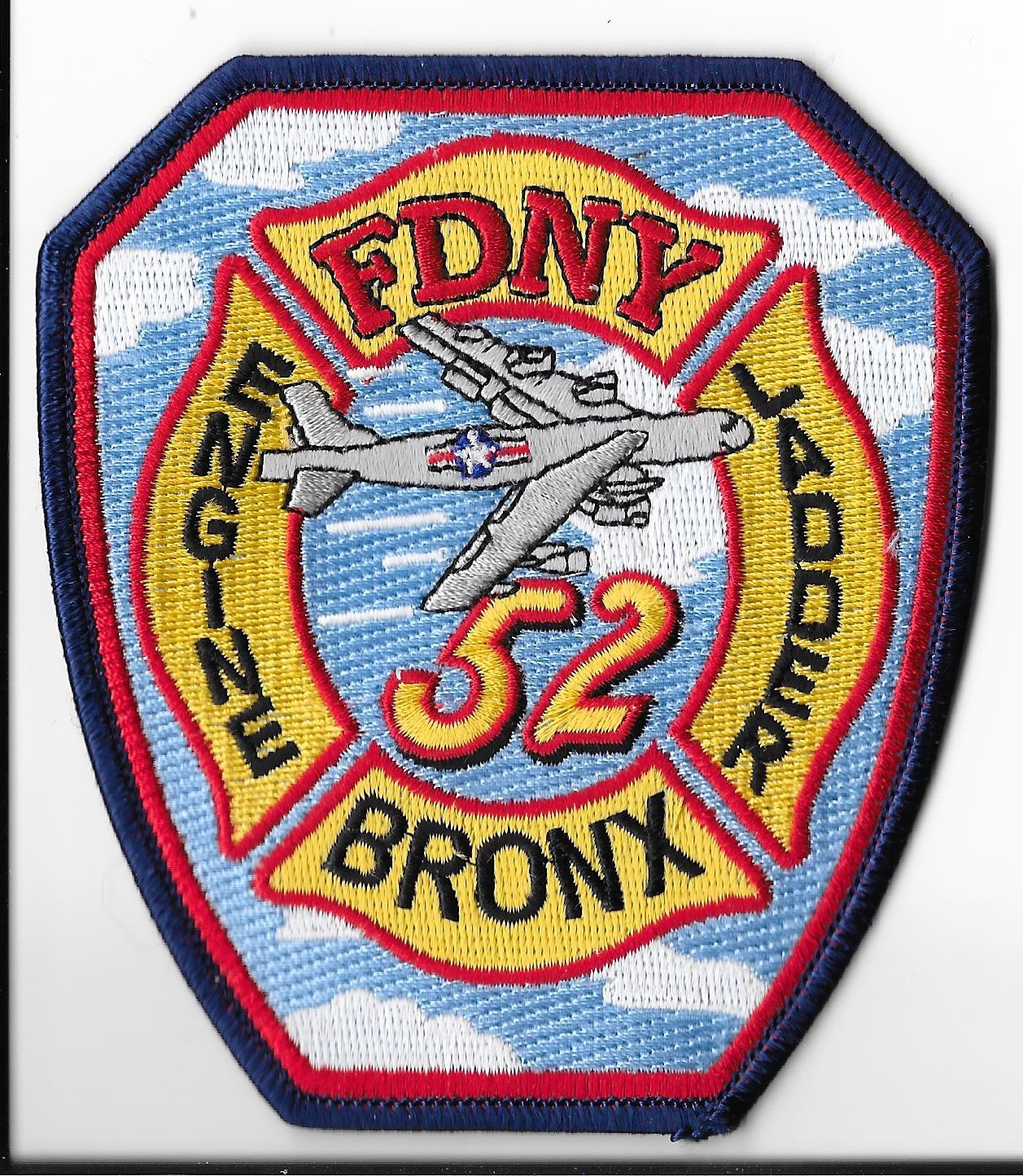 New York Fire Department (FDNY) Engine 52 Ladder 52 Patch Bronx V2